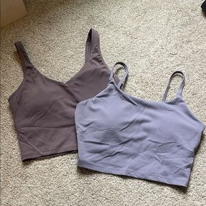 Women’s Seamless Cropped Camisole Tank - Dusty Lavender & Mauve